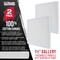 Square Stretched Canvas for Painting 36x36 inch Gallery Depth 1-1/2" Thick, 2-Pack - 17oz Acrylic Gesso Triple Primed, Professional Artist Quality, 100% Cotton - Oil, Pouring Paint